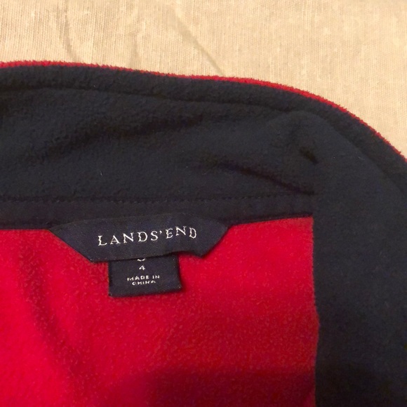 Lands End fleece sweatshirt - Picture 3 of 5